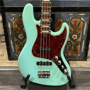 2011 Fender USA American CC Jazz Bass - Daphne Blue - w/ Matched Headstock