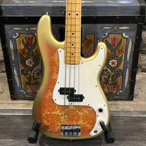 1998 Fender TLB-72 MIJ Hybrid P-Tele Bass - Paisley Gold MJT Relic