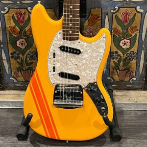 Fender 1975/2025 Mustang MG-73 Hybrid w/Rosewood - Competition Capri Orange