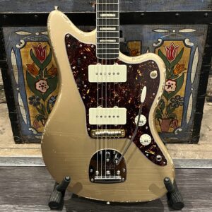 Fender Goldfoil Jazzmaster Custom – 2023 – MJT Shoreline Gold Relic w/ Matched Headstock