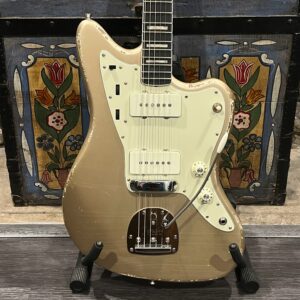 Fender Goldfoil Jazzmaster Custom – 2023 – MJT Shoreline Gold Relic w/ Matched Headstock